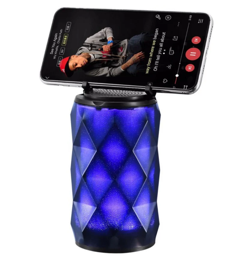 Manufacturer Factory Christmas Super Bass Hifi Sound Rhythmic Colorful Lighting Bluetooth Speakers Portable Speaker