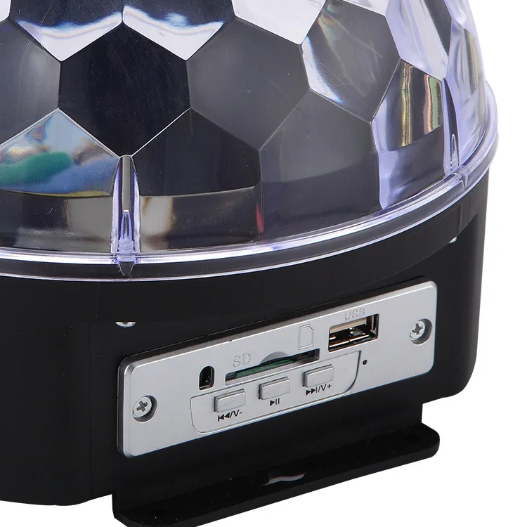 MP3 Music Speaker DJ KTV Disco Laser Crystal Magic Ball LED Stage Lamp With USB Bluetooth Light Music Lights