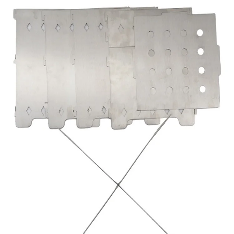 Hanging Furnace Stainless Steel Folding Bonfire Stove Firewood Charcoal Barbecue