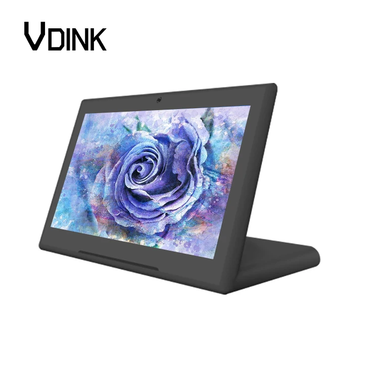 Vdink Portrait Touch Screen L Shape OEM Customer Feedback Evaluator Bank Restaurant Ordering Desktop Android Tablet