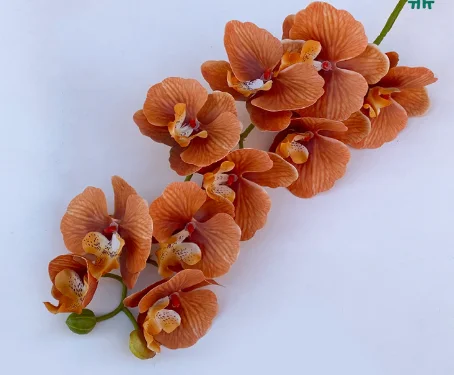 15 Head Long Stem Artificia Phalaenopsis Real Touch Orchid Flowers Branches