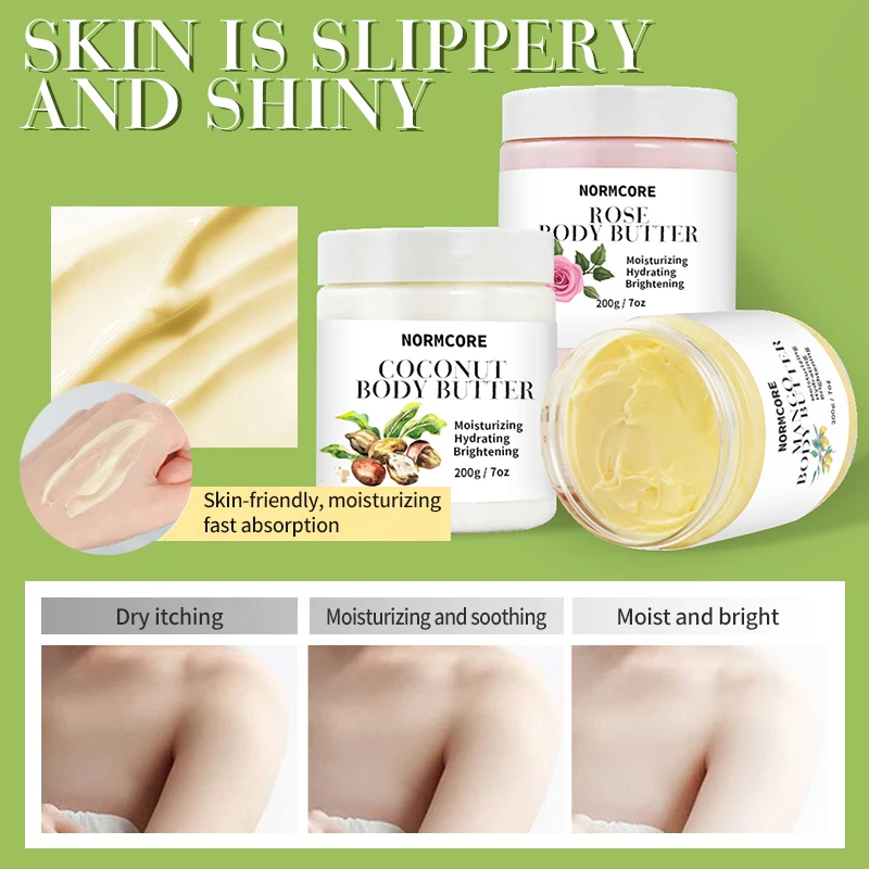 Custom Wholesale Personal Care Contract Formulator Oem Manufacturer Vegan Organic Moisturizing Skin Whitening Body Butter Cream