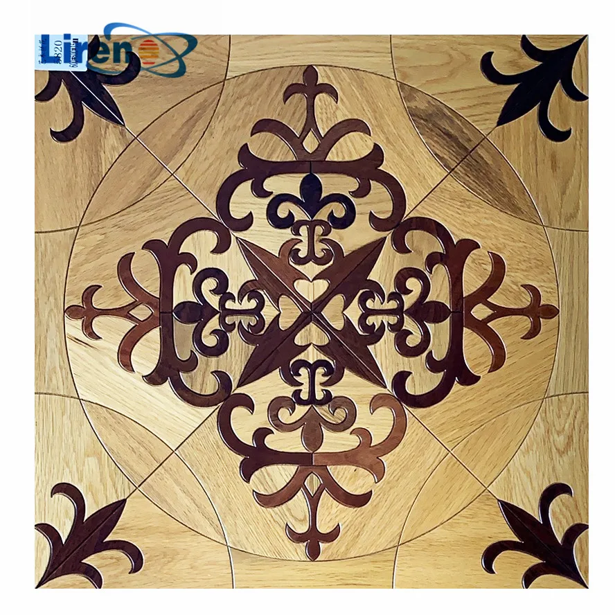 Wood Parquet Tile Wood Inlay Art Parquet Flooring