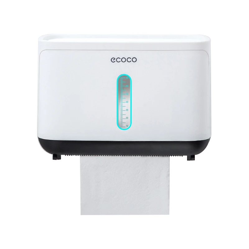 
new short style simple multifunctional paper towel holder nail free waterproof bathroom roll paper box wall hanging 