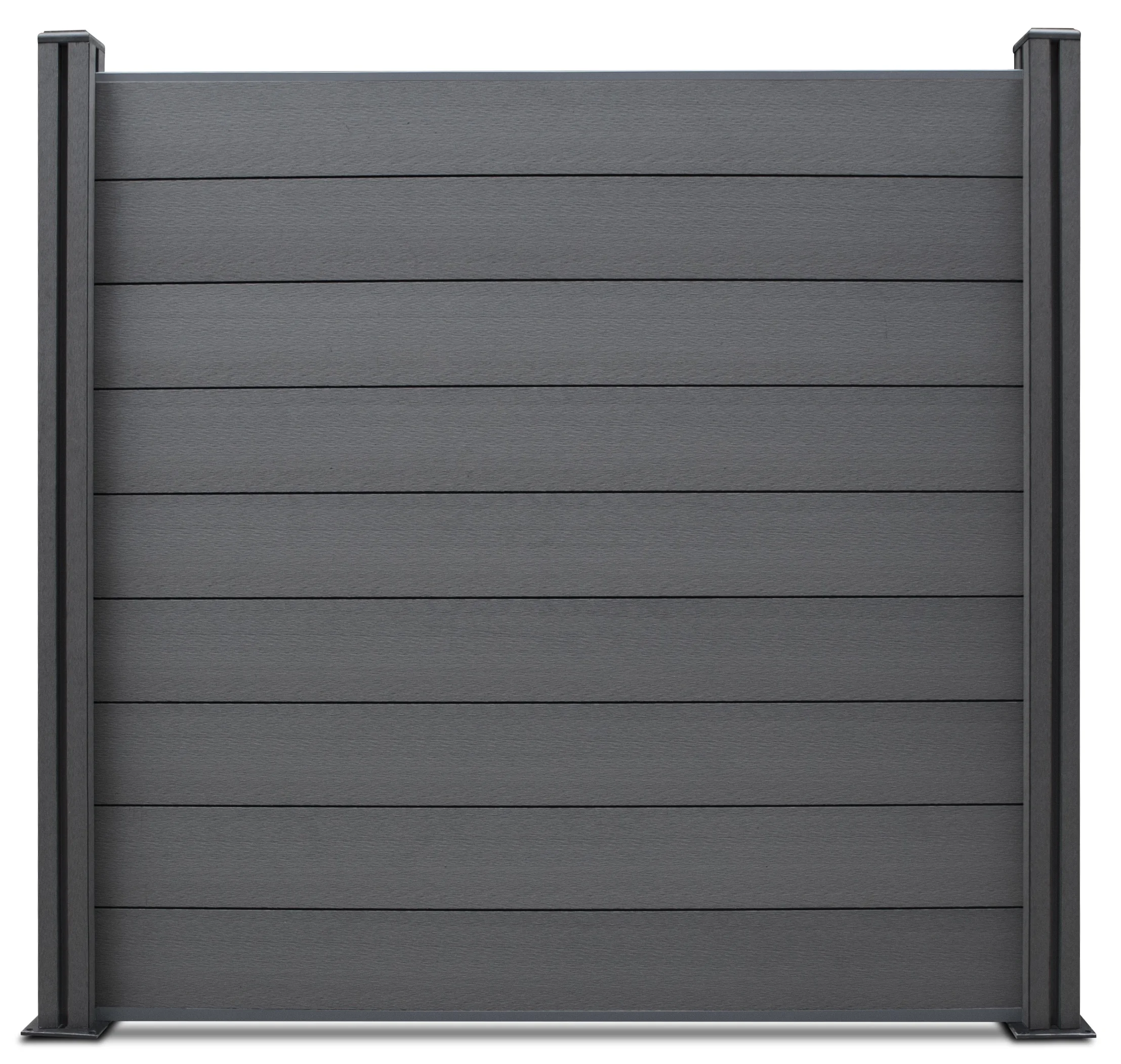 Fence Garden Diy Outdoor Fence Post Panel Board Waterproof Anti Uv Wpc Aluminum Post Wood Plastic Composite Garden Fence