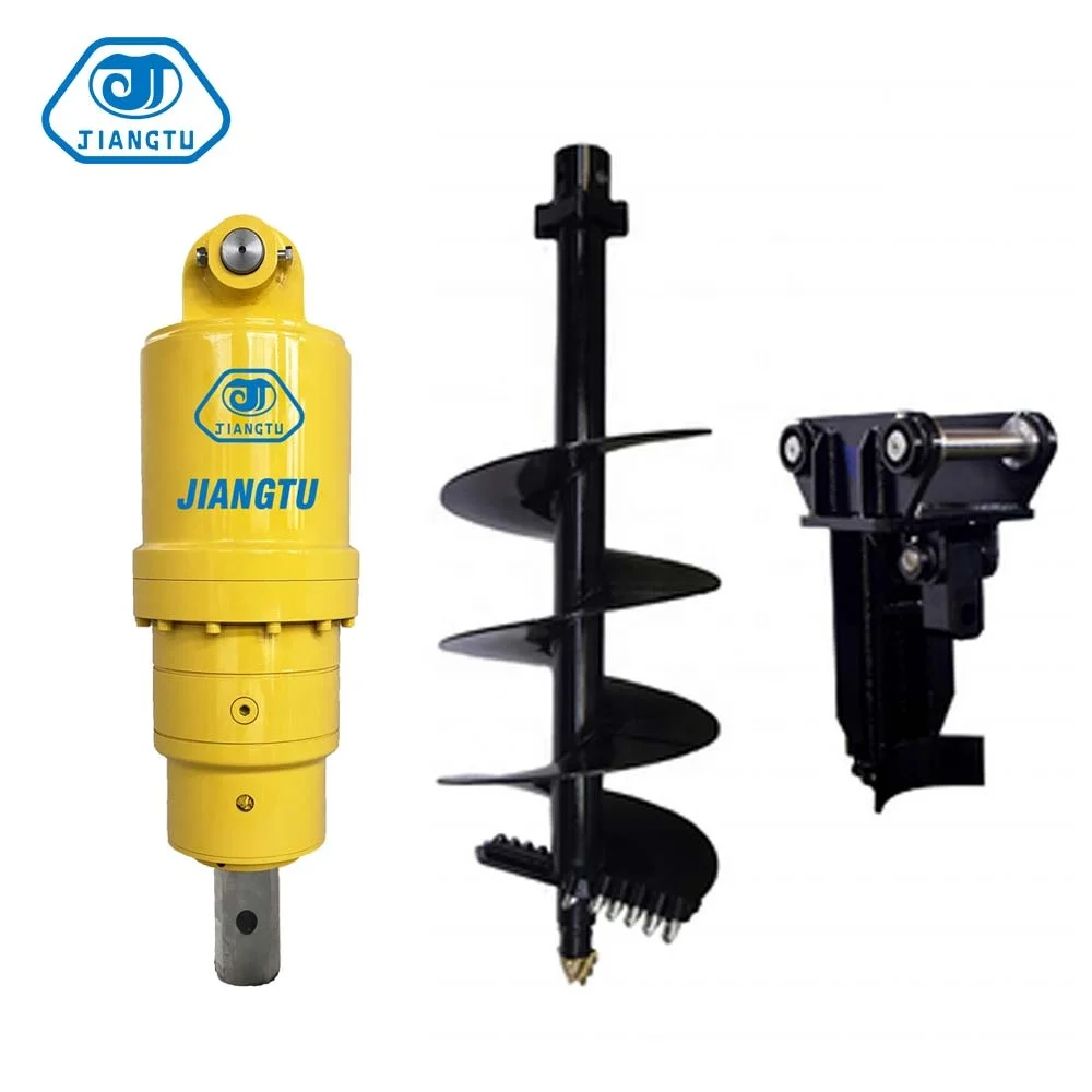 Hydraulic Auger Stump Planers Earth Auger Drill for Excavator