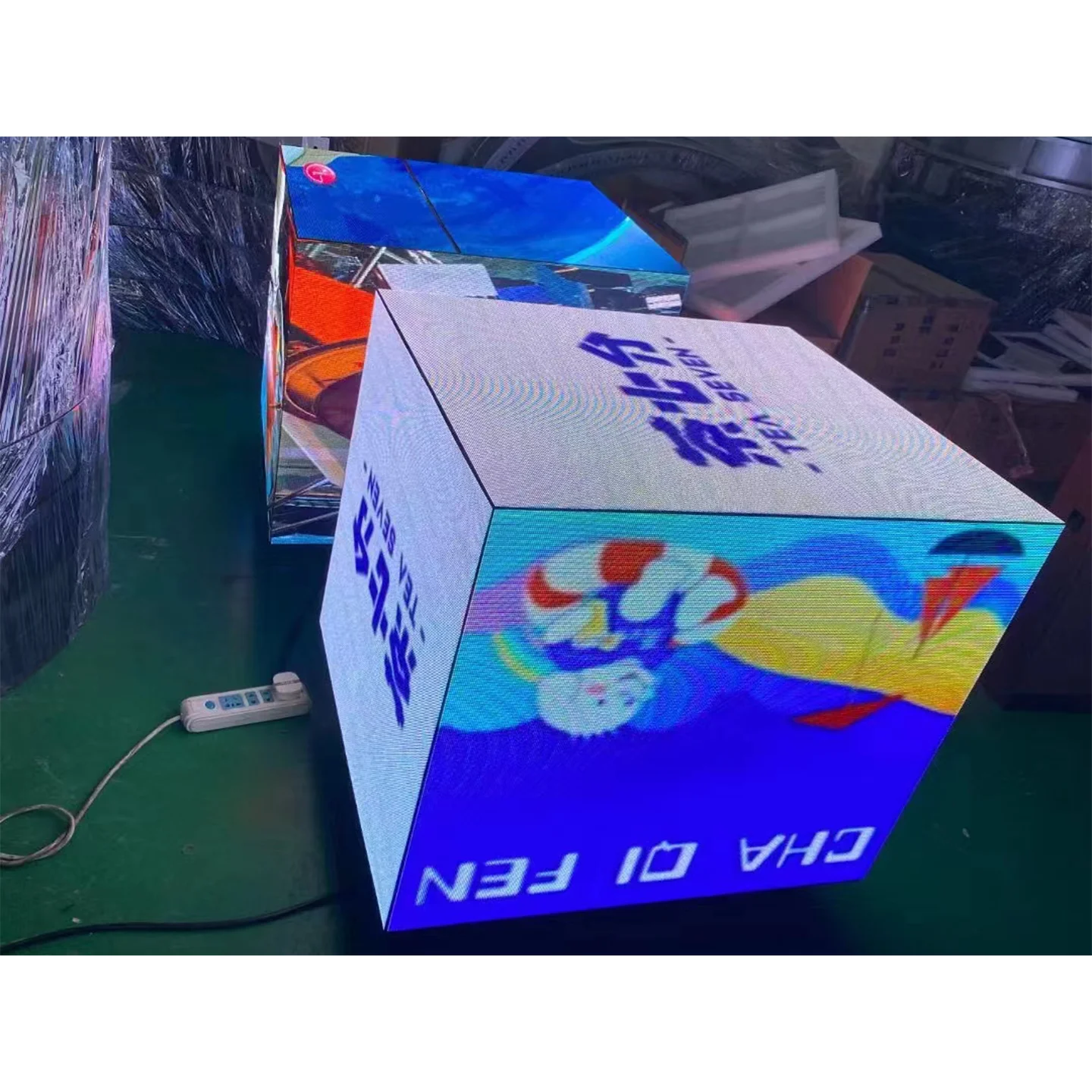 P3 светодиодный кубический дисплей 3d волшебный видео экран Hd