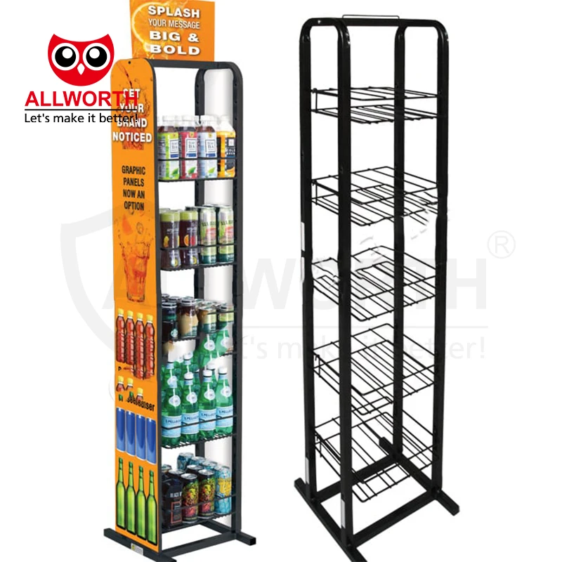 Distributor Eye Catching Adjustable  Easy To Assemble Unique Retail Display Shelf