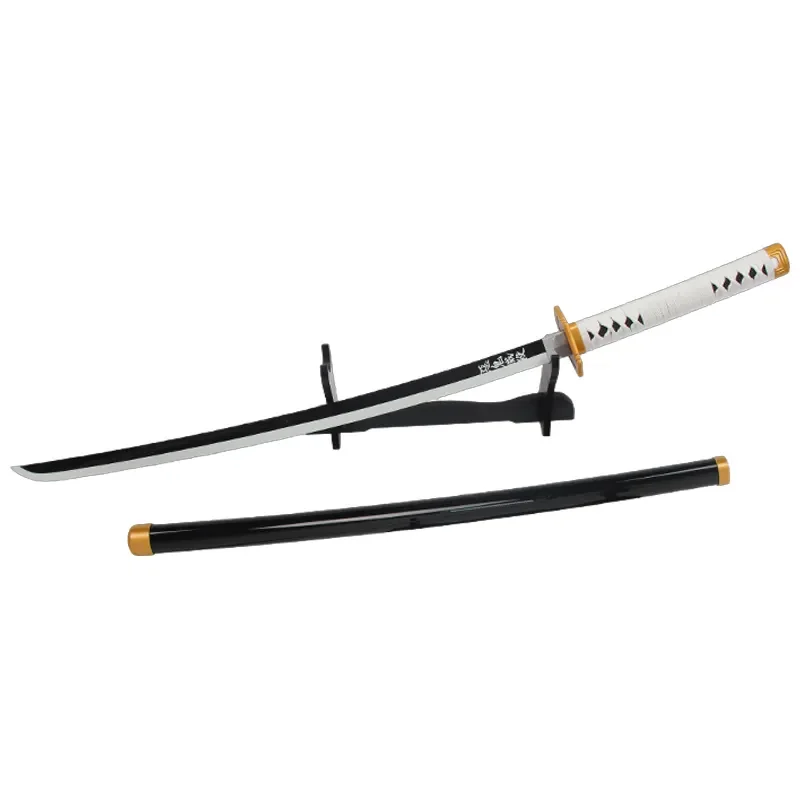 Wholesale 40.5 Inches Weapon Demon Slayer Sabito Anime Props Kidults Role Play Toy Katana Wooden Swords For Cosplay Playing Boys
