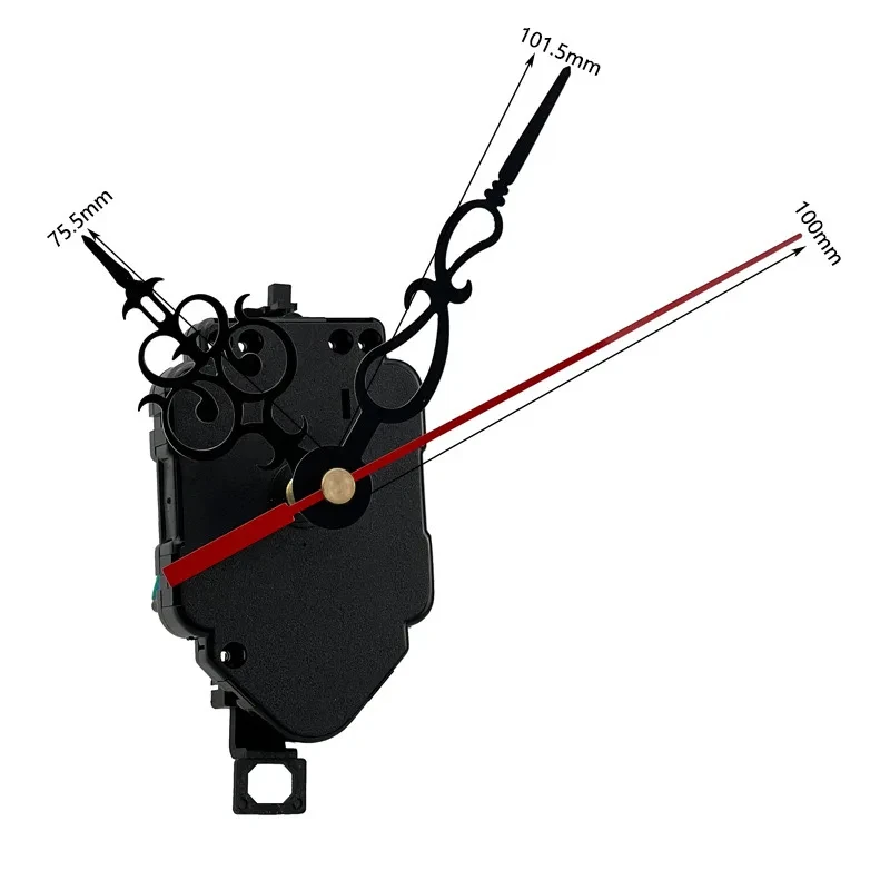 DIY Clock Parts Wall Quartz Silent Clock Mechanism Movement with Unique Minimalist Clock Pointer