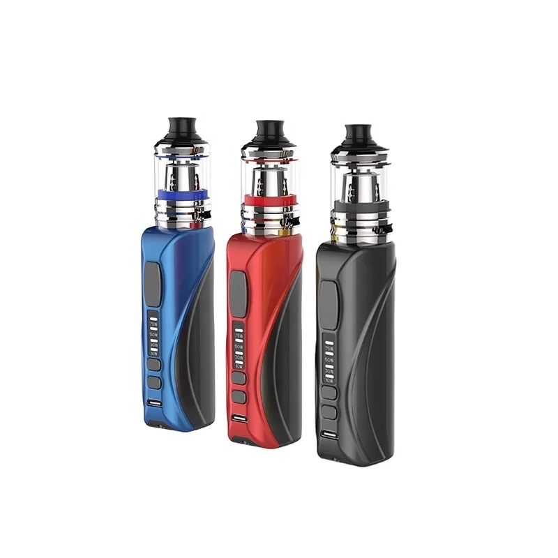 
Custom Logo Vaporizer Pen e Cig 510 Thread Vape Mods 2.0ml Oil storage with 75w Power box mod 