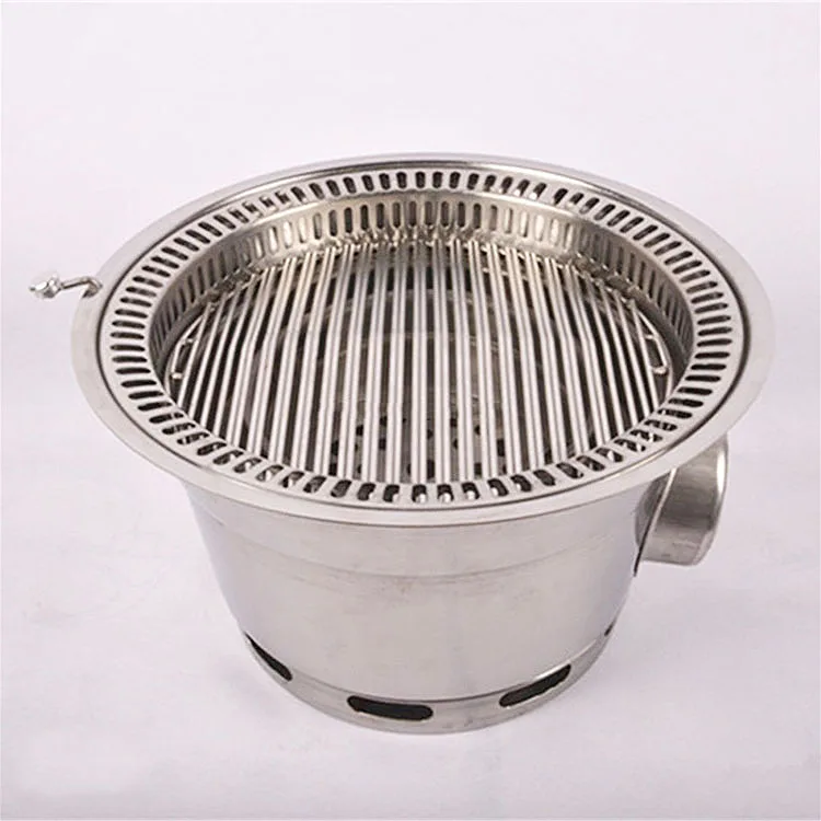 Домашний коммерческий корейский гриль для барбекю самовыхлопывающийся бездымный с углем духовка выпечки нижним