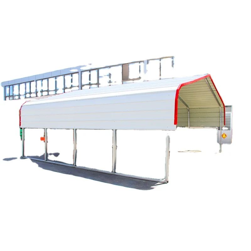 color steel tile roof prefabricated garage