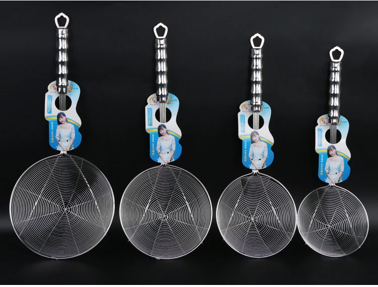 Food grade filter fried food oil noodle strainer fine mesh strainer colander stainless steel pasta strainer