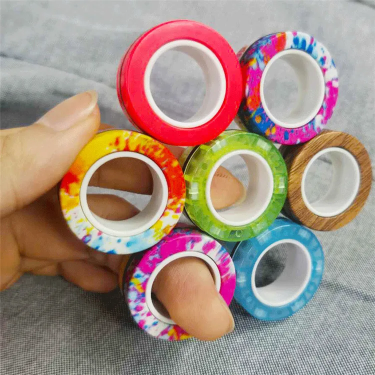 Amazon hot sale other toys stress reliever finger magnetic ring toy fidget spinner