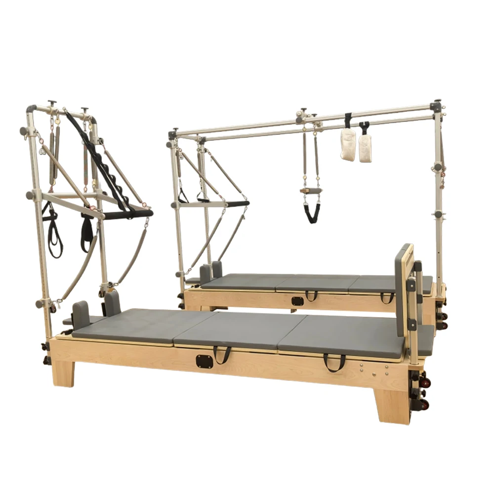 Fitness Maple Wood Pilates Reformer Equipment Factory Gym Yoga Pilates Equipment Fitness Reformers for Studio Use