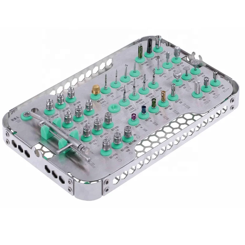 high quality China factory supply medical supplies dental implant kit 13pcs/18pcs/26pcs for dentistry