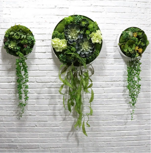 Outdoor Real Touch Artificial Plant Leaf Vine Greenery Wall Hanging For Party Decoration Hanging Basket