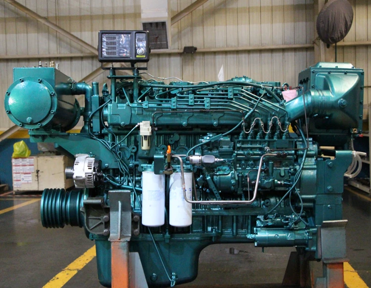 
Sinotruk 257-330kW(350-450HP) D12.42C Water cooled long service life fuel efficient 4 stroke boat inboard marine engine 