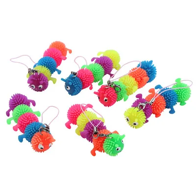 Popper Bubble Fidget Stress Relief Mini Silicone PVC Key Chain Pop Sensory Keychain Fidget Toy