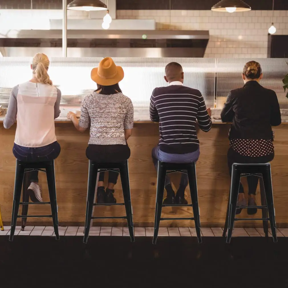 Wholesale Industrial Price New Style Stackable Metal Restaurant Chair Bar Chair