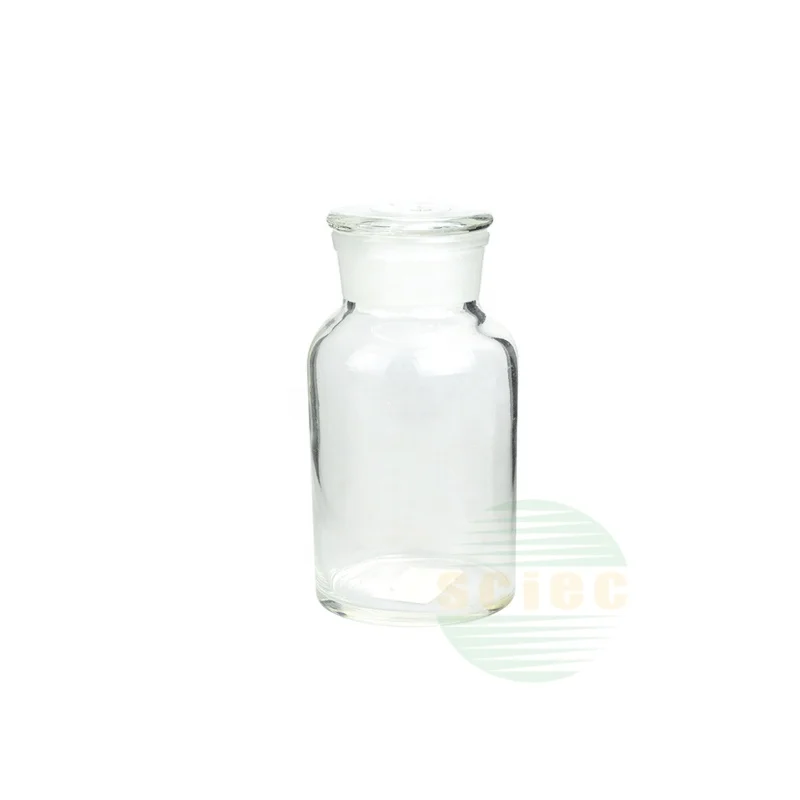 wide mouth 30ml 60ml  125ml 250ml ultraviolet glass  Apothecary Bottle with glass stopper airtight