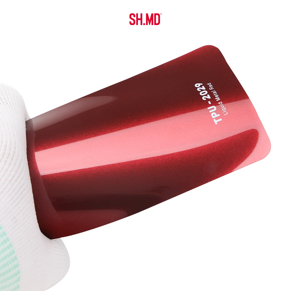 1.52x3m Car Body Stickers 7.5 Mil Scratch Resistant TPU Red Wrap Car Vinyl Non Yellowing Color TPU PPF Film Car Paint Protection