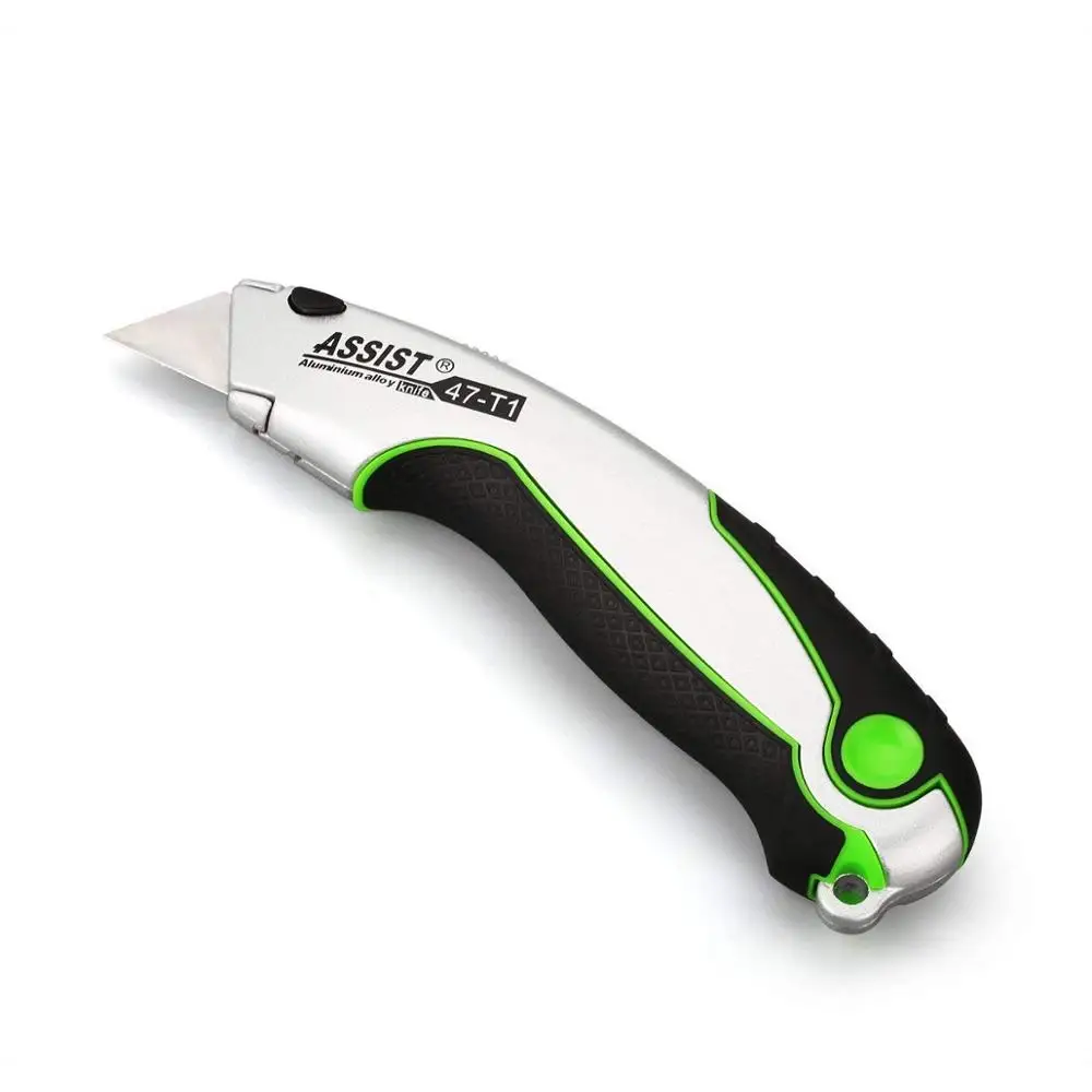 aluminium case heavy duty SK4 material blacken blade Utility Knife
