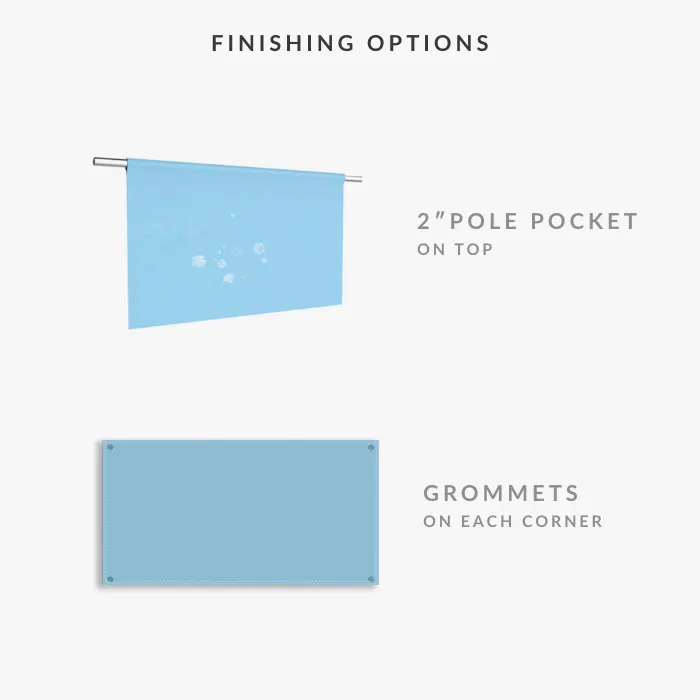 Custom Designs Outdoor Street Light Pole Double Sided Advertising Outdoor Heavy Duty Vinyl PVC Banner