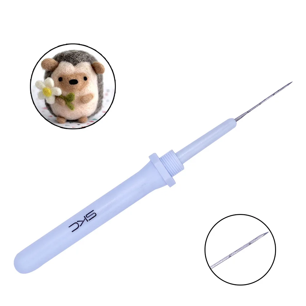 Skc High Quality Diy Wool Felting Needle Pen Felting Needle Tool With 6 Needles