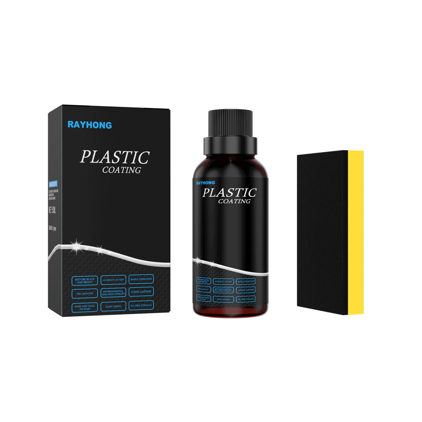 Car Interior Plastic Refurbishment Agent Auto Dashboard Refresh Dustproof Glossy Plastic Leather Refurbishment Agent