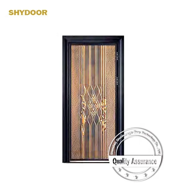 European armored door for house external security doors design high quality copper front entry doors