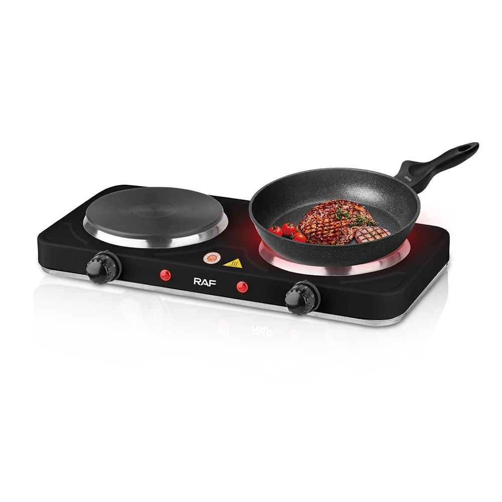 Kitchen Appliances Electric Cooker Heater 1000W  Double cooktop  Electric Stove non stick coating  with overheat protection