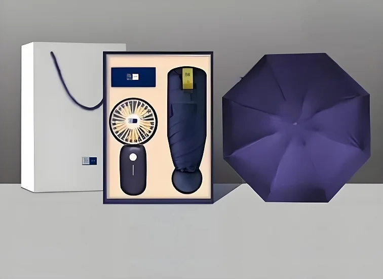 Portable Mini Folding Handheld Umbrella With Custom Logo Easy Take Fan Graduation Christmas Occasions Insurance Target End Users