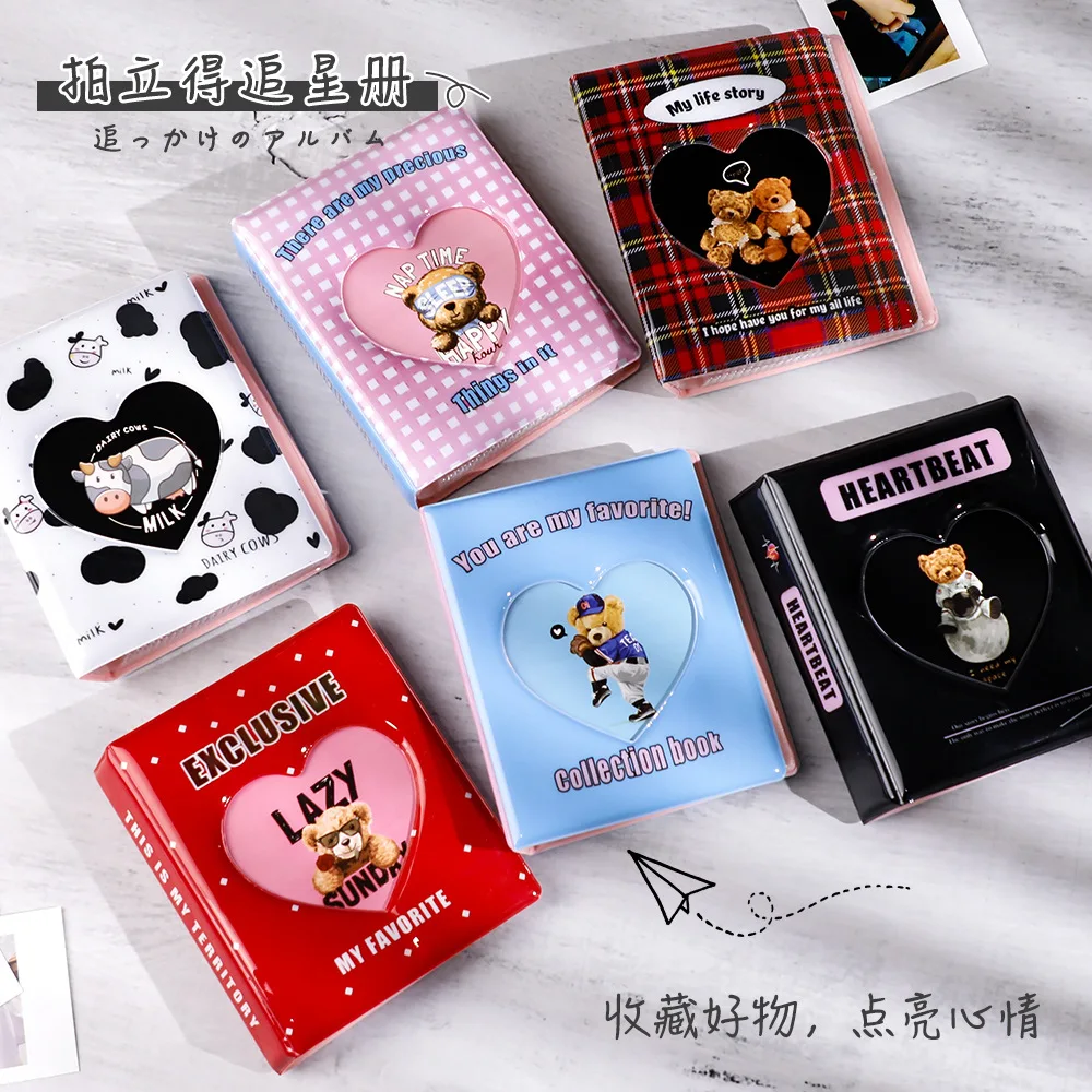 2022 пользовательский Kpop mini kpop коллекция книг альбомов папка для фотокарточек альбом с вырезами маленькая любовь стиль прозрачный держатель