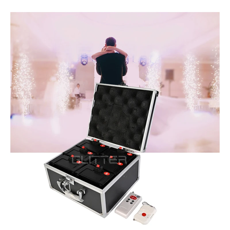 6 Channel wireless remote control indoor outdoor cold pyro fountain fireworks pyrotechnic firing system remote firing controller