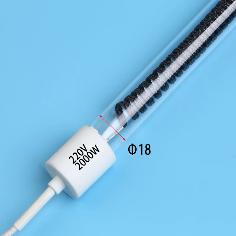 220V 240V 2000W 1000W 500W SK15 carbon fiber IR heat lamp infrared heater heating elements