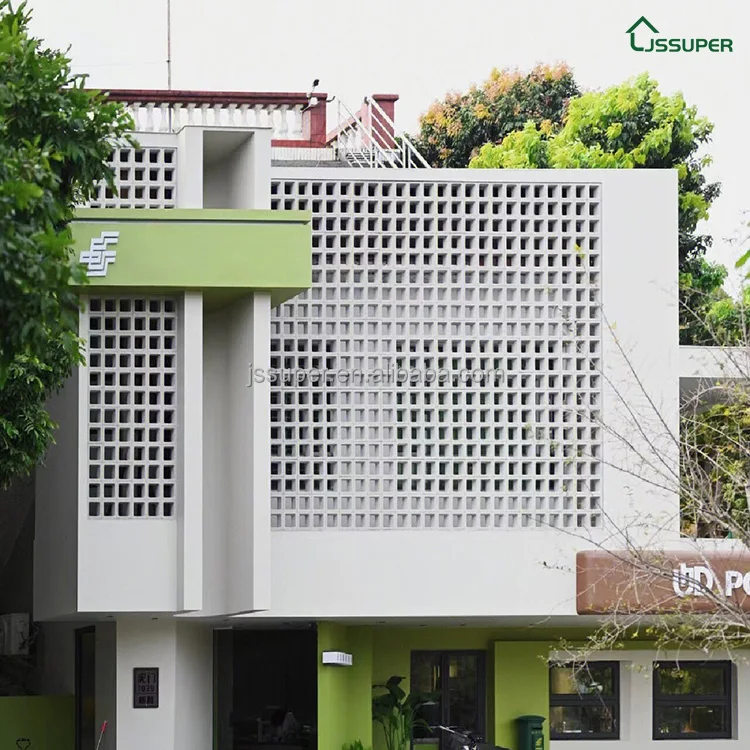 Indoor And Outdoor High Grade Durable Concrete Block Fireproof Wall Cement Hollow Brick