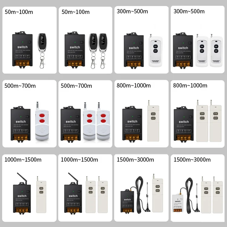 ac Wireless Remote Control Rf Remote 433mhz Rf Relay 220v Remote Switch Wireless Switch Remote Control Switch for fan and light