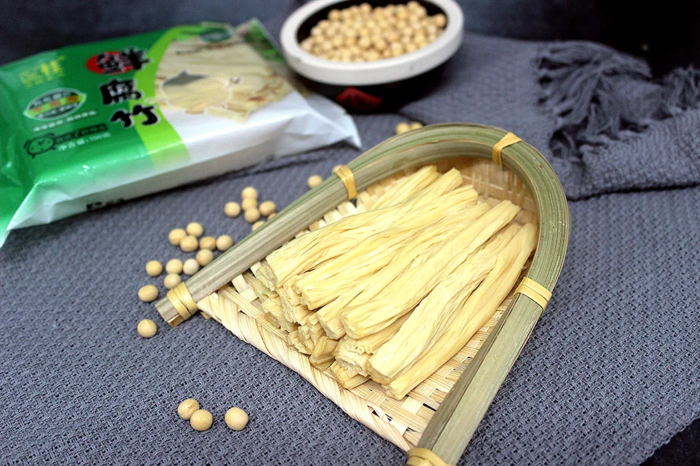 
Hot Sale Healthy and No chemical seasoning customized Fresh tofu skin dry bean curd sticks 