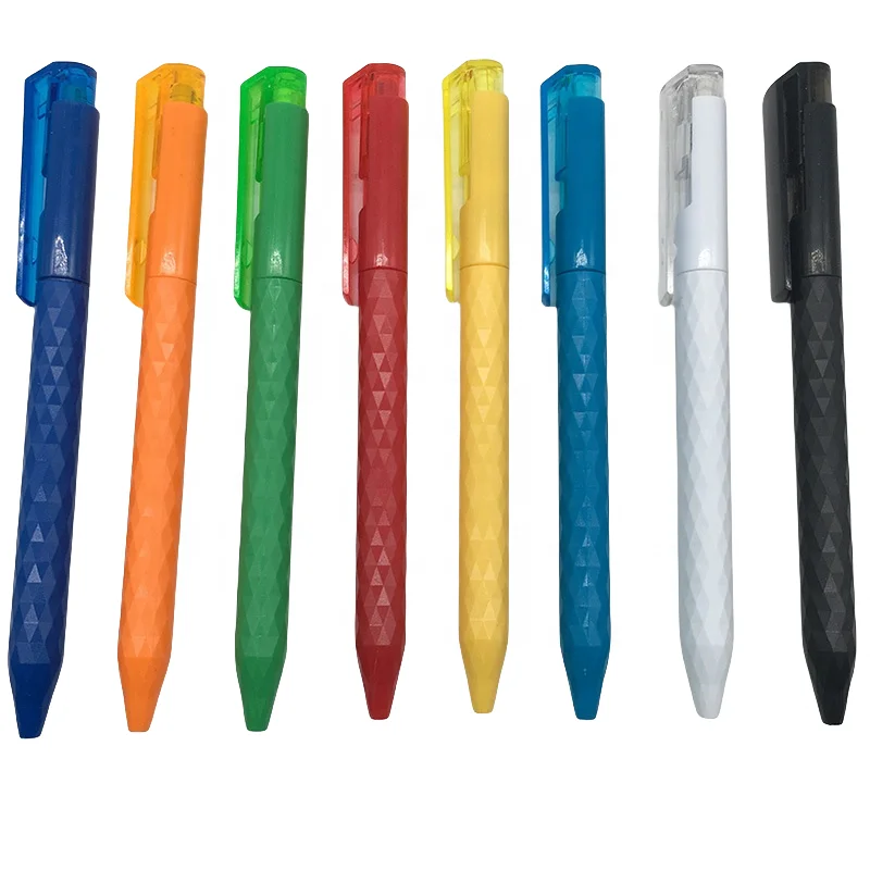 Copllent Advertising Promotional Pen Gifts Plastic Neutral Ballpoint Pen Press Hotel Supplies Custom Logo Pen