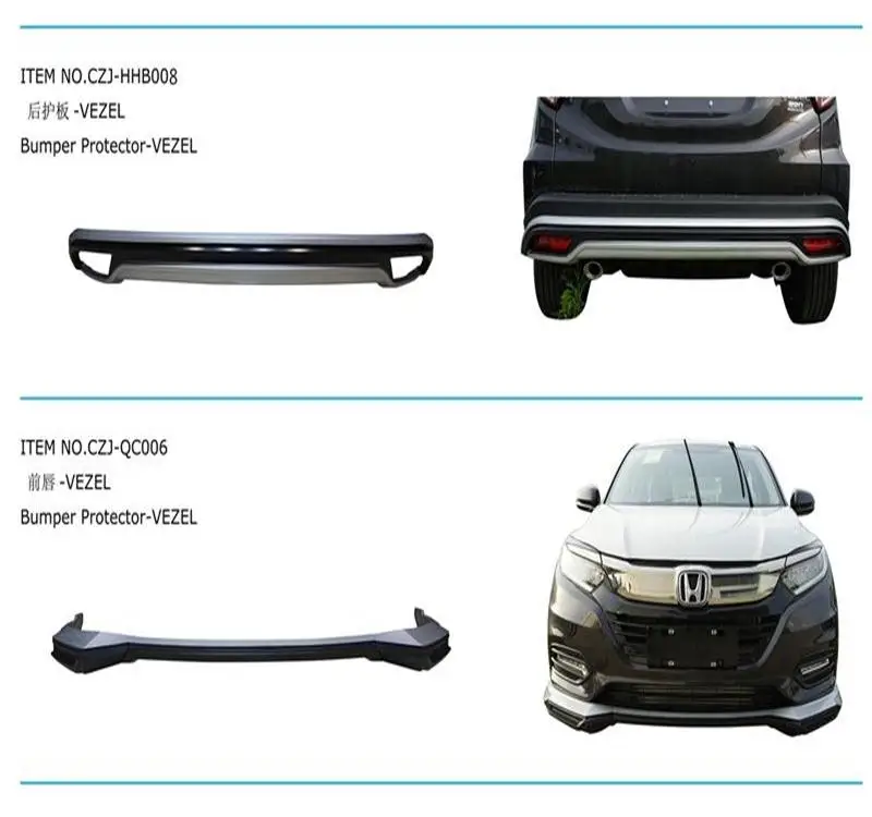 CZJ CAR for Honda Vezel HR-V 2019 front lip and rear bumper