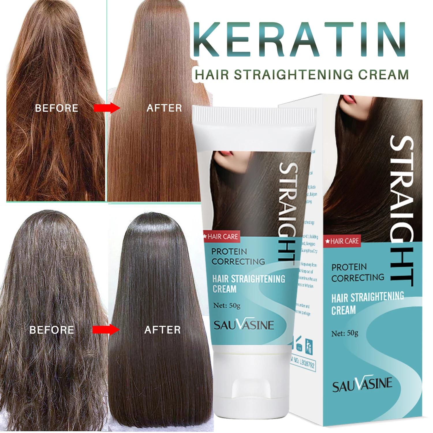 OEM Organic Hair Care Mask Smooth Moisturizing Repair Damaged Hair  Brazilian Keratin Treatment Straightening Hair Cream