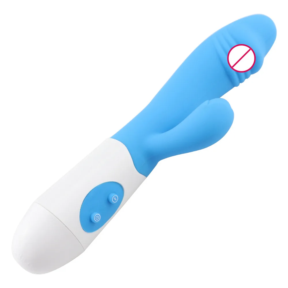 10 Speeds Silicone Dual Fake Dildo Vibrators Vibration Massager Battery G-spot Stimulator Stimulating Vibrator Sex Products