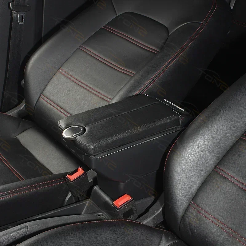 TONC Innovative Technology Infused with Luxury, Globally Exclusive Custom Central Armrest Box for KIA SOLUTO Dual Storage Design