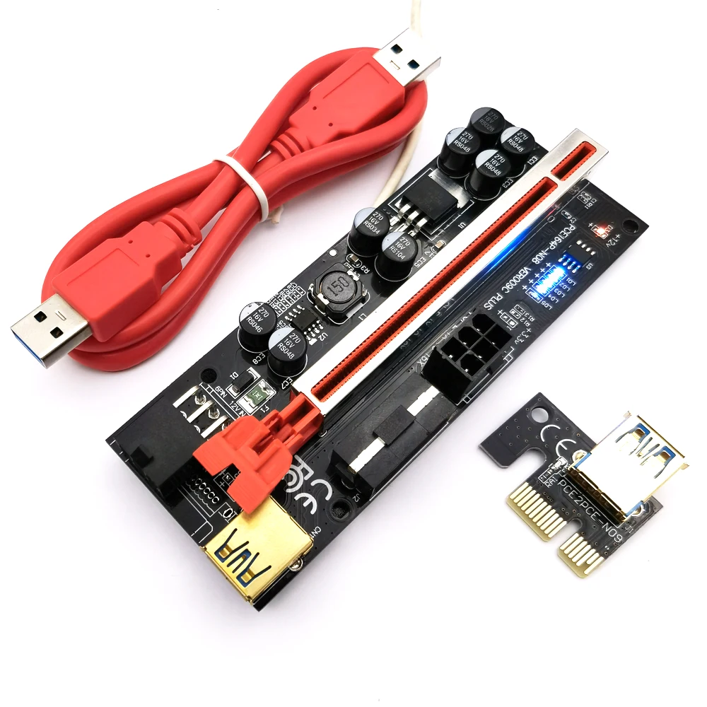 PCI-E PCI Express Riser 1X до 16X внешняя pci express слот преобразователь карты для GPU