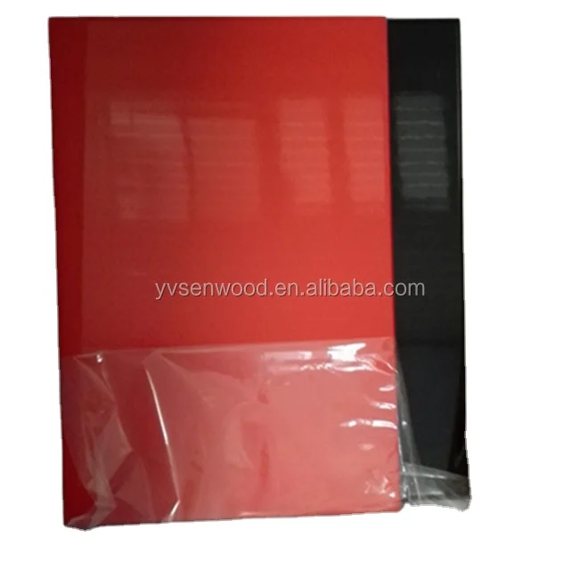 high gloss PVC wrapped PVC cabinet door for kitchen bathroom