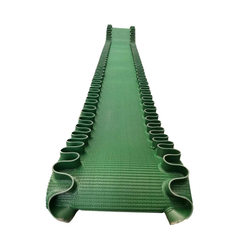 green pvc conveyor belt for packaging lines