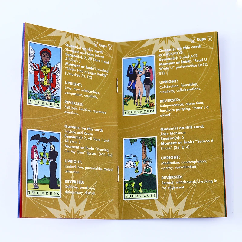 Hidden Truth Oracle Custom Circle Dark Nostradamus Gold Black Tarot Deck With Book Gold Border Tarot With Key Words Tarot Cards