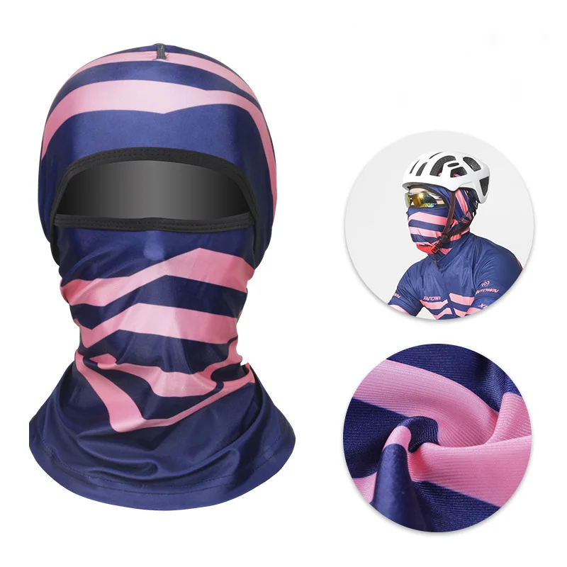 
Comfortable Cycling Motorcycle Hiking Camping Full Face Silk Mask With Customized Logo 